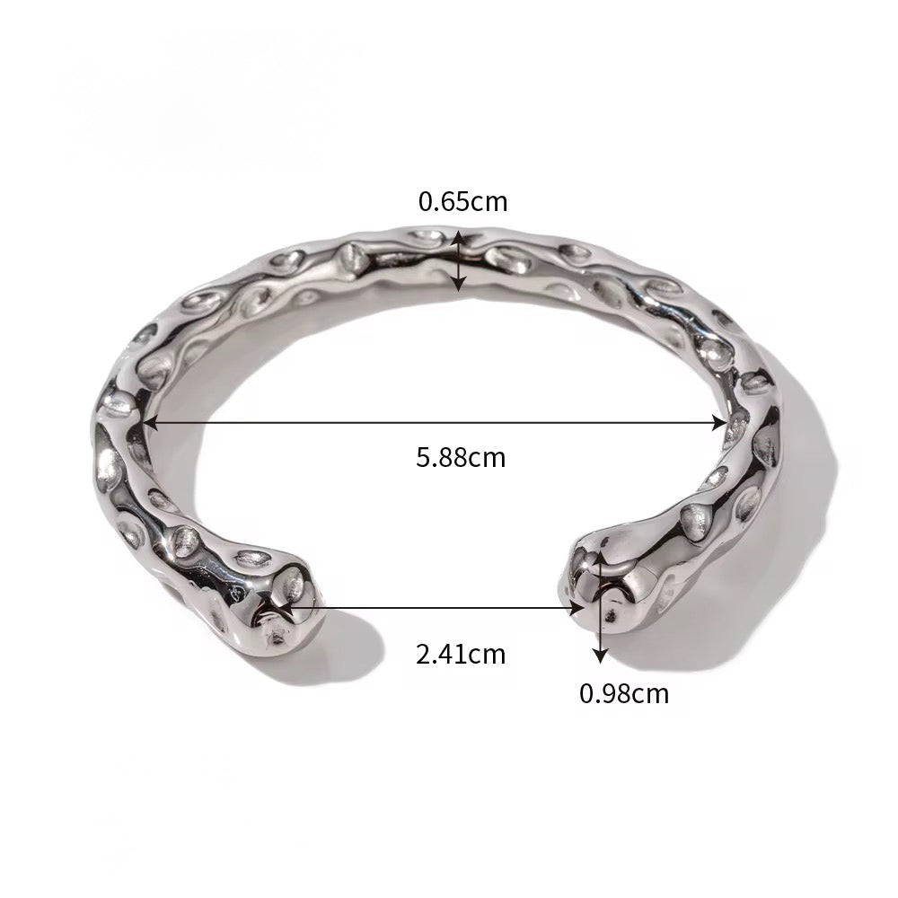 Molten Cuff Bracelet – 18K Gold or Silver Plated